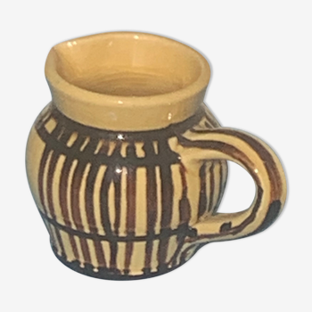 Vintage prince henry enamelled ceramic pitcher