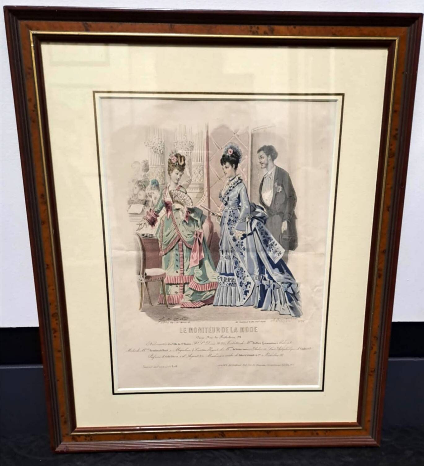 Fashion sketch under frame