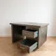 Industrial desk Strafor in grey steel