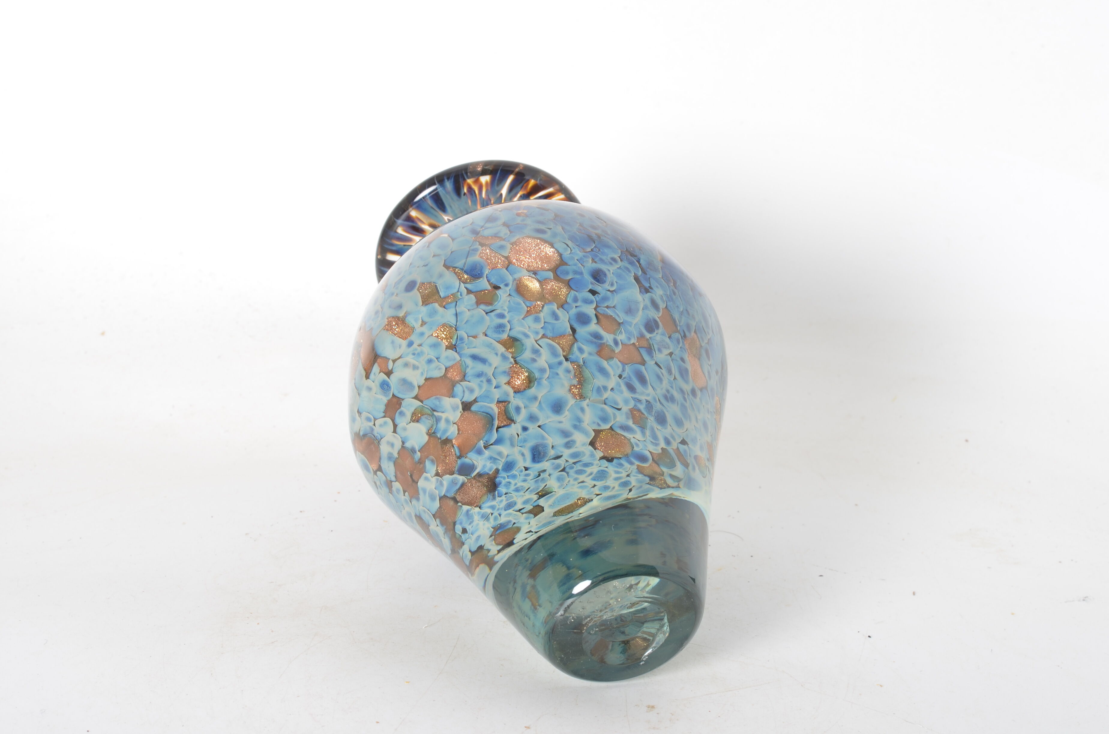 Biot glass vase by Michele Luzoro