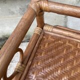 Vintage rattan chiffonier