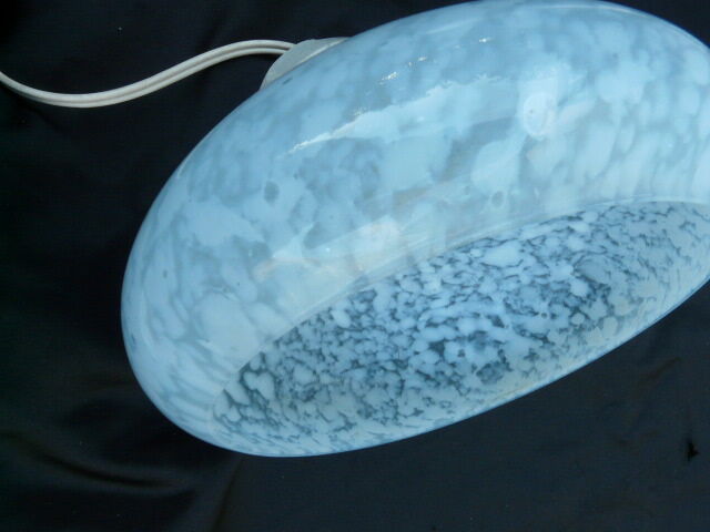 Clichy glass applied with 50s porcelain support