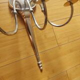 2 appliques murales en bronze argente