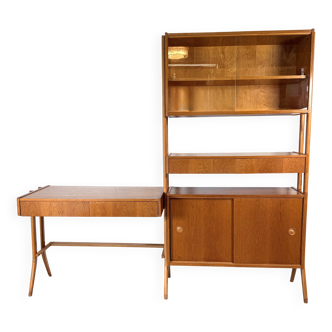 Modular Vintage Wall Unit with Desk • Frantisek Jirák