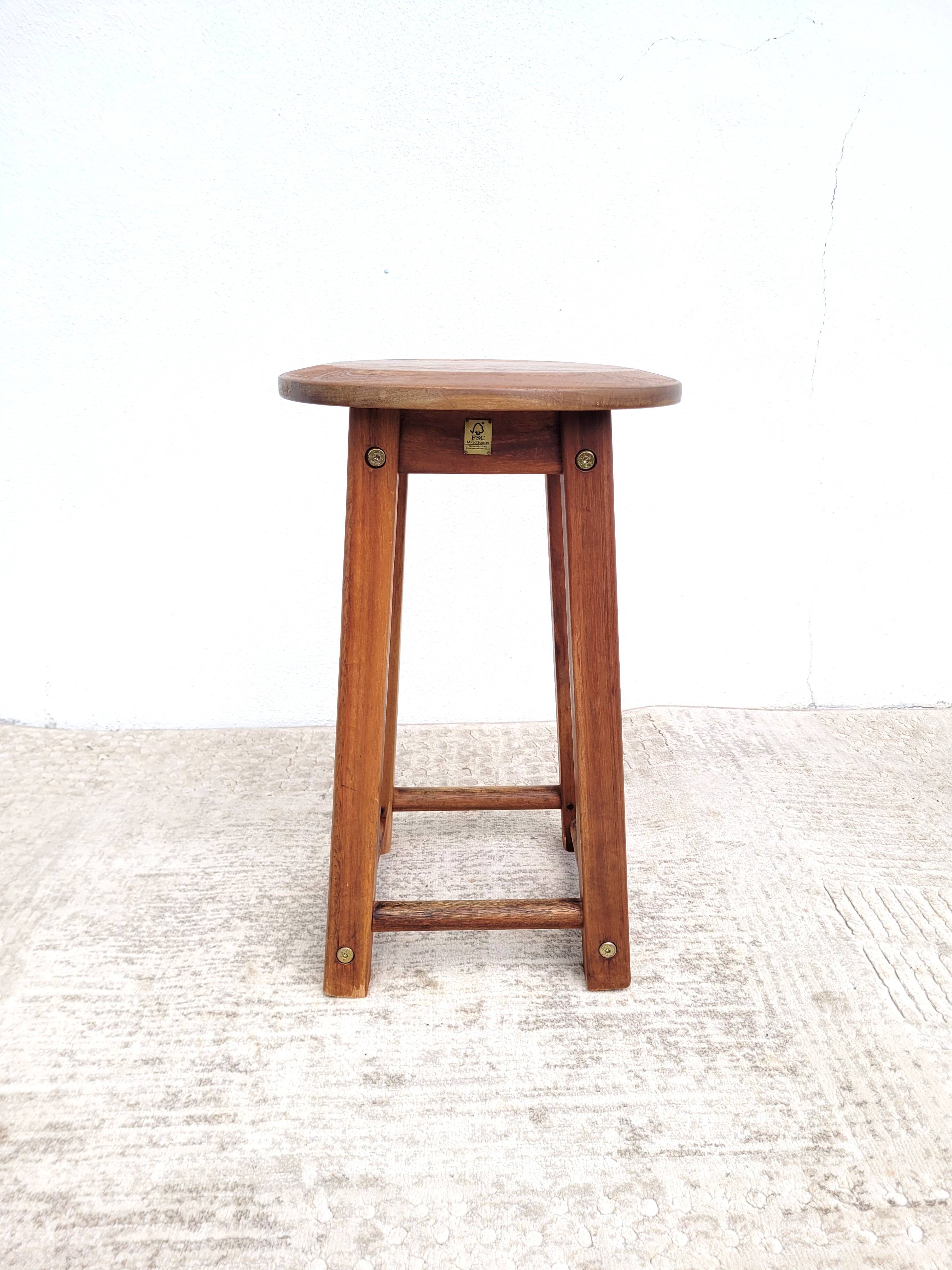 Low wooden stool FSC