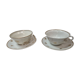 Duo luncheon cups porcelain of Limoges