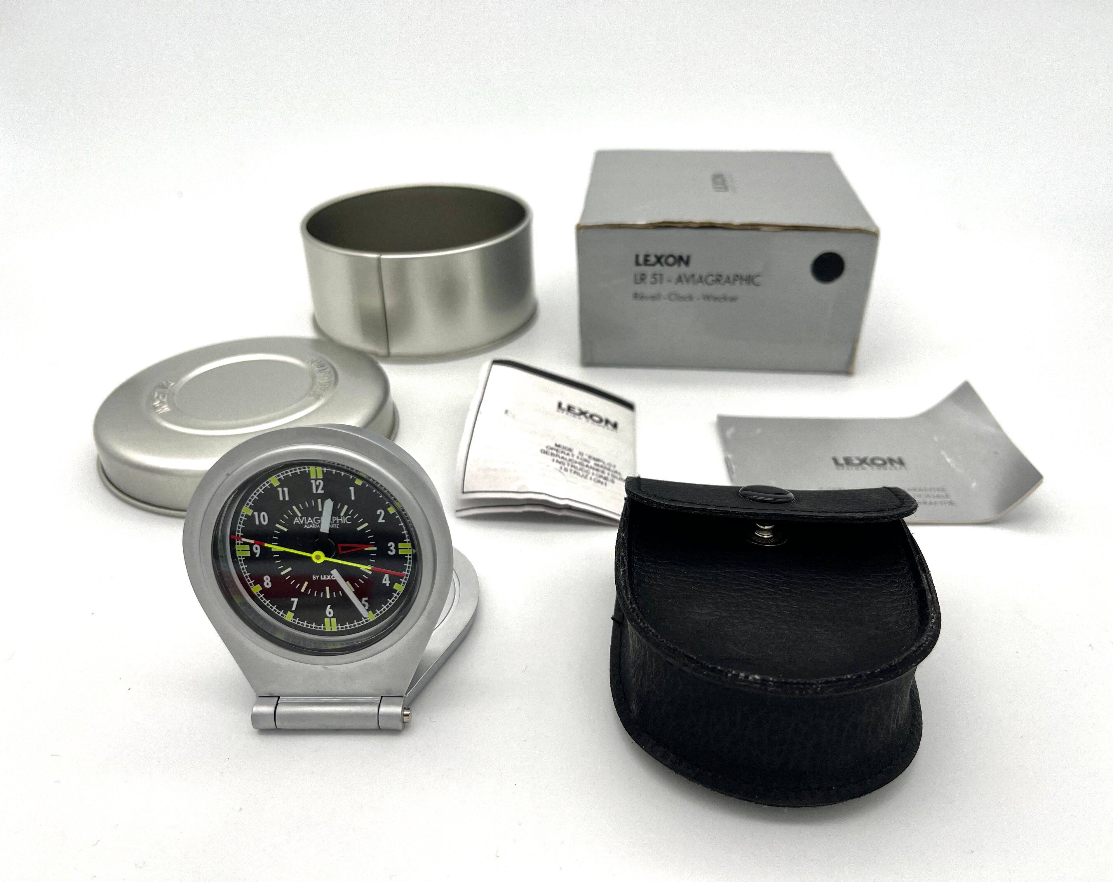 Horloge reveil aviagraphic pour Lexon