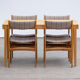 Vintage scandinavian table raw wood 1960