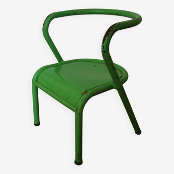 Chaise enfant Jacques Hitier verte