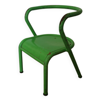 Chaise enfant Jacques Hitier verte