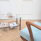Glass top coffee table
