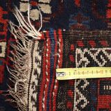 Antique Asian wool rug, large knot, 180 x 95 cm, original