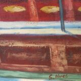 Ancien tableau décoratif, pour bar ou autre
