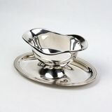 Christofle silver-plated gravy boat – in the style of the Vendôme Filet model