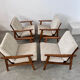 Set of 4 armchairs beech scandinavian