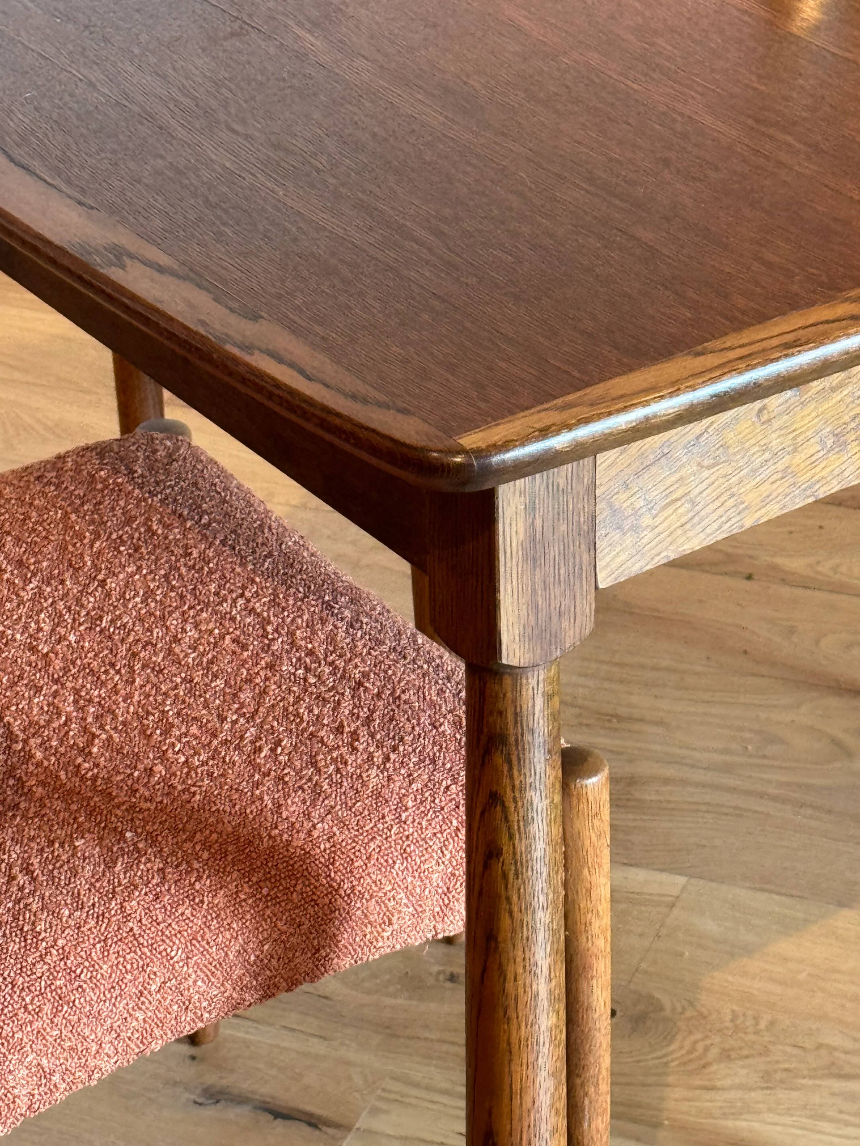 Vintage Scandinavian oak table "Mette"