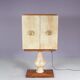 Cabinet de bar Aldo Tura en peau de chèvre sur piédestal, années 1960
