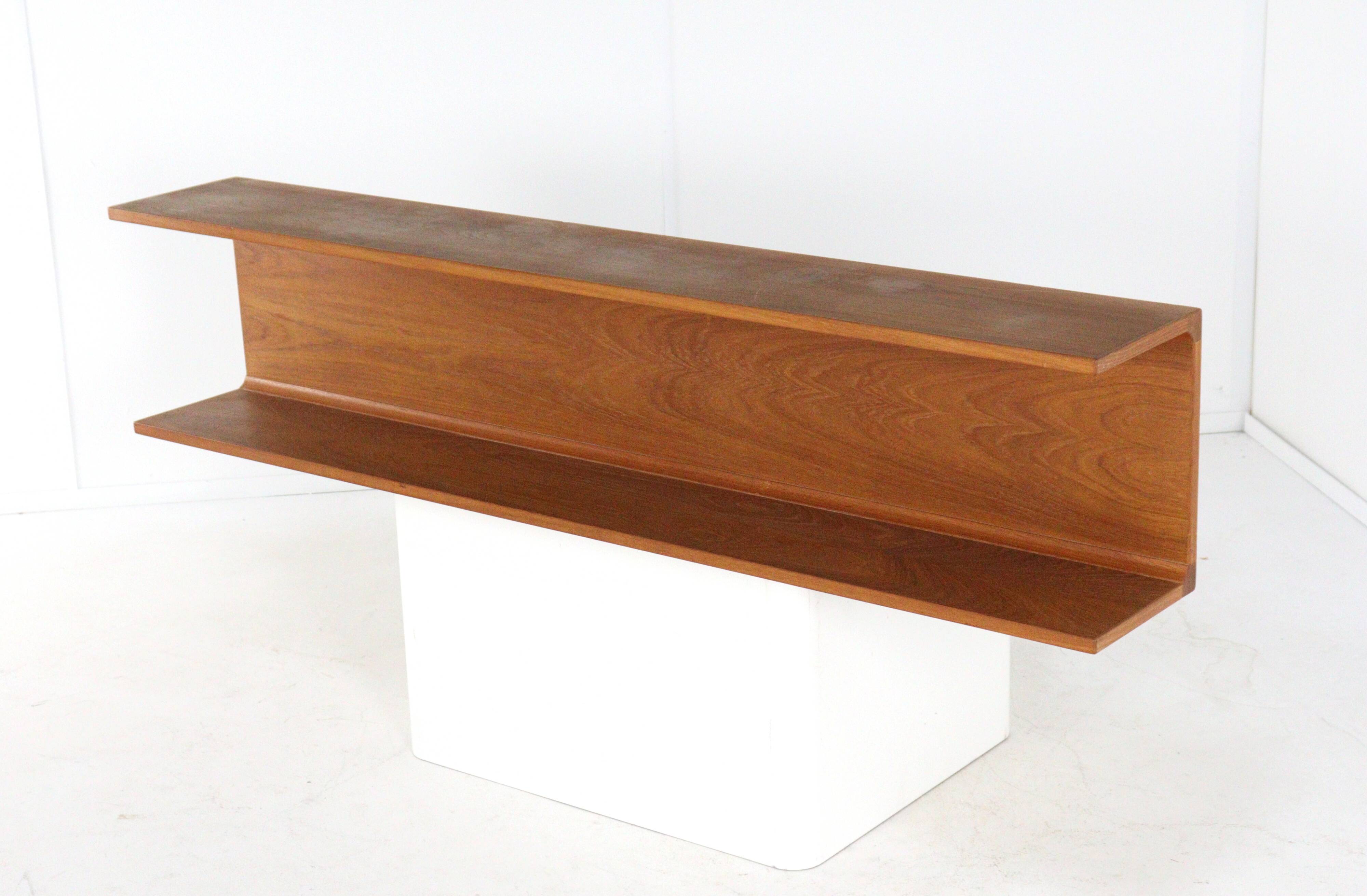 J. Viby for Pedersen & Hansen teak wall shelf