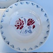 Lot 9 deep plates ▪︎ Art Deco ▪︎ Jane ▪︎ Niderviller
