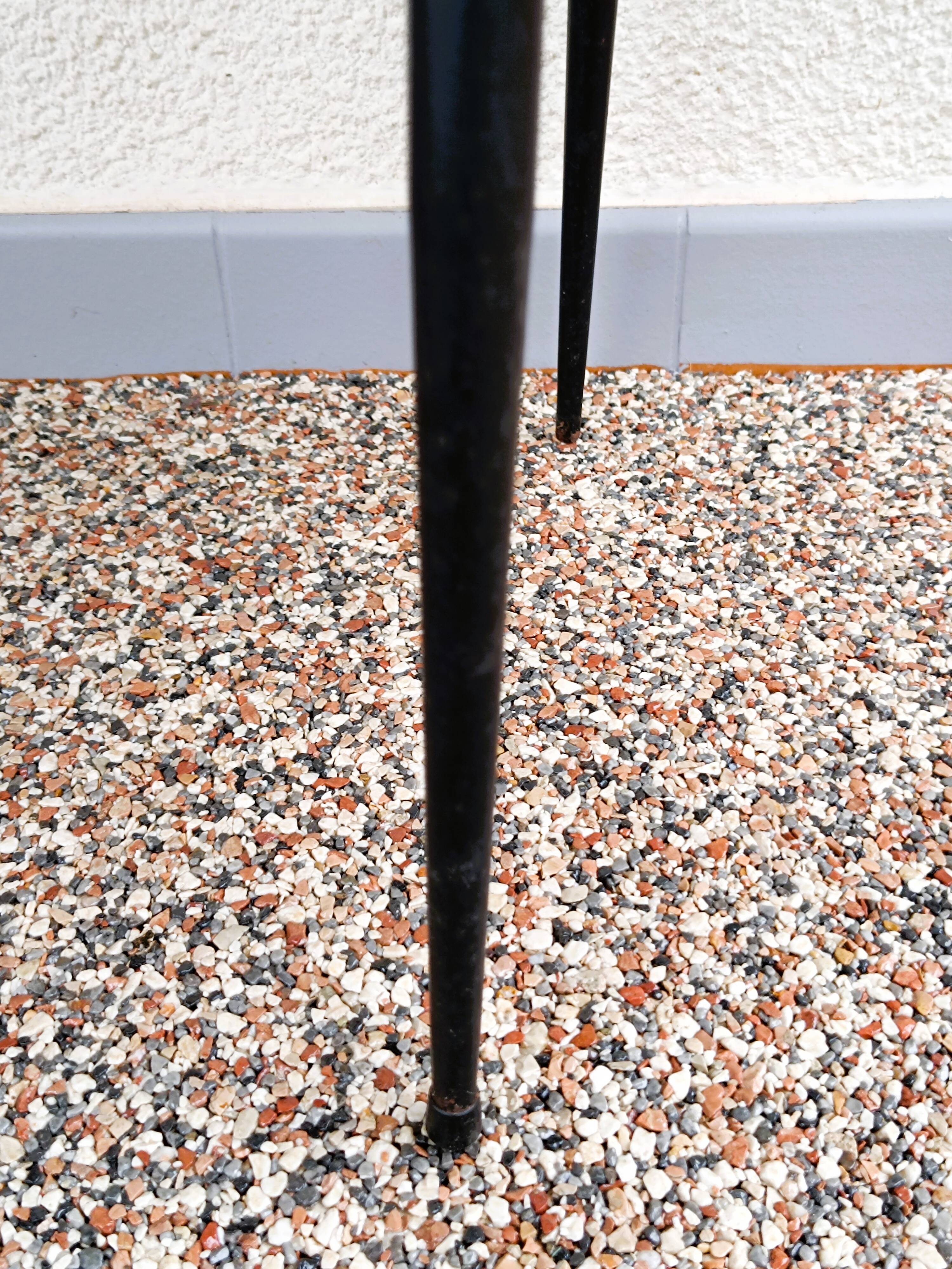 Tabouret moumoute bleue