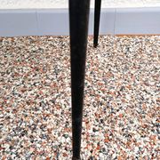 Tabouret moumoute bleue