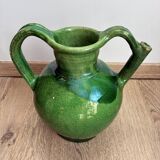 Pichet ou Cruche à Eau Ancien en Terre Cuite Vernissée (Orjol)