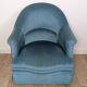 Pair of velvet toad armchairs