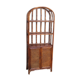 Rattan shelf cabinet