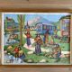 Educational poster elocution Rossignol vintage 60s - holidays by the sea and bohemians