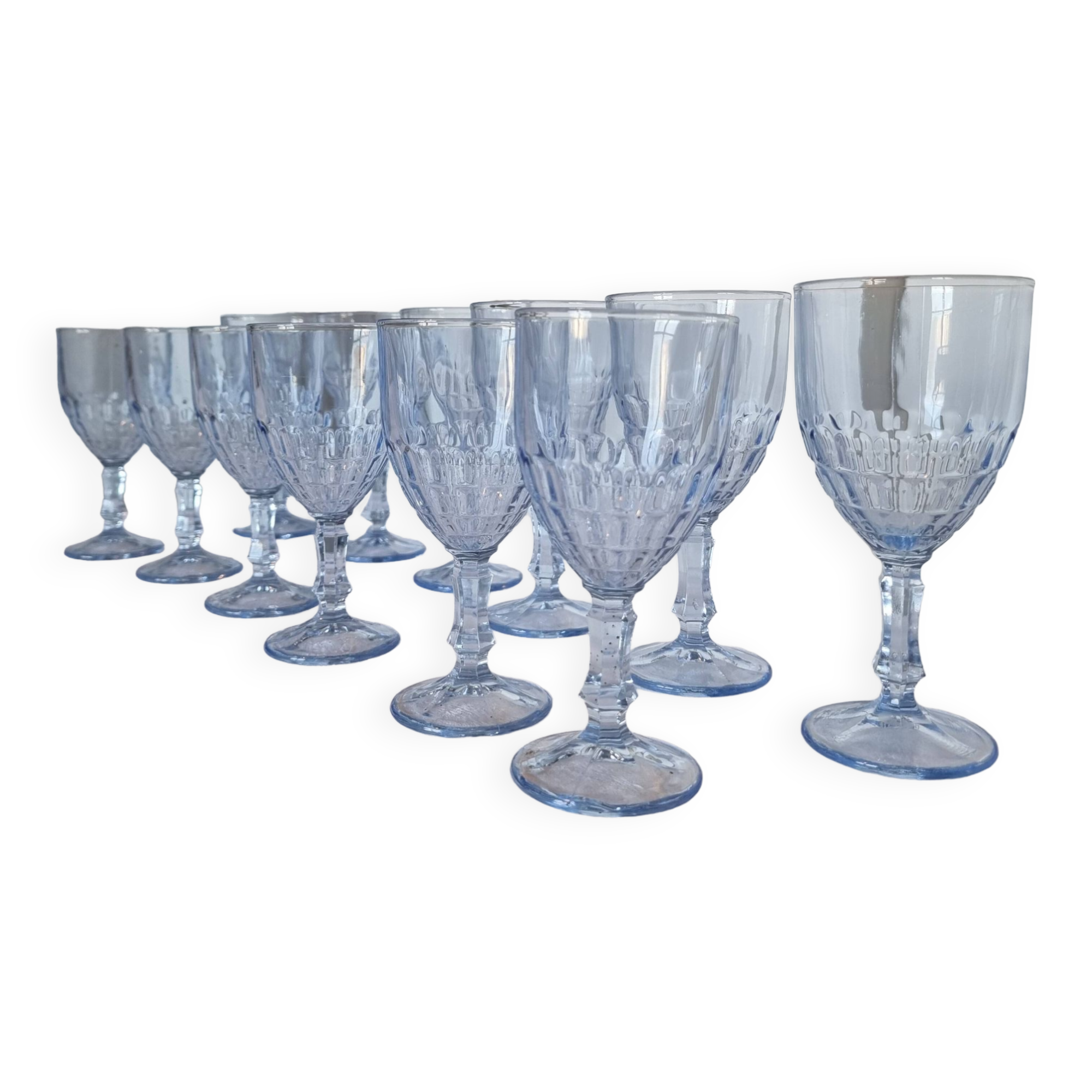 Lot De 6 Verres à Eau 350 Ml En Verre Sculpté Castle - Élégants Et Résistants