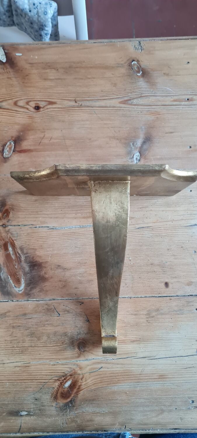 Pair of Florentine wall shelves