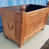 Old solid teak flower box