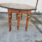 table 6 pieds louis philippe en noyer du xix ème siecle 320.50 cm de long