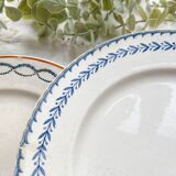 6 Small mismatched vintage plates - L'Amandinoise - Luneville