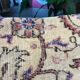Vintage faded rug pillow case 50x50 cm