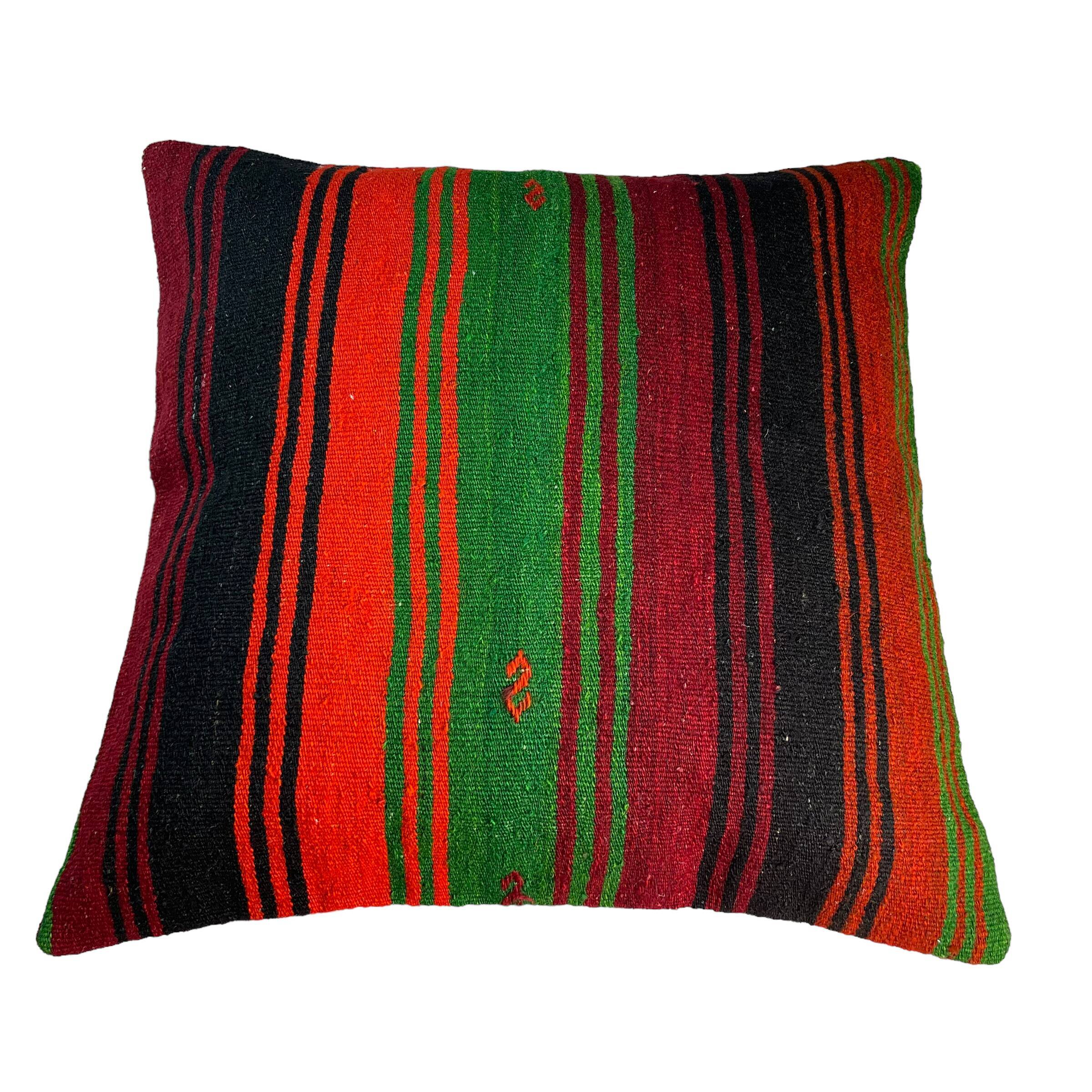 Vintage turkish kilim cushion cover