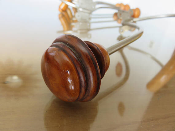 5 old large hooks art deco from the 30/40 years