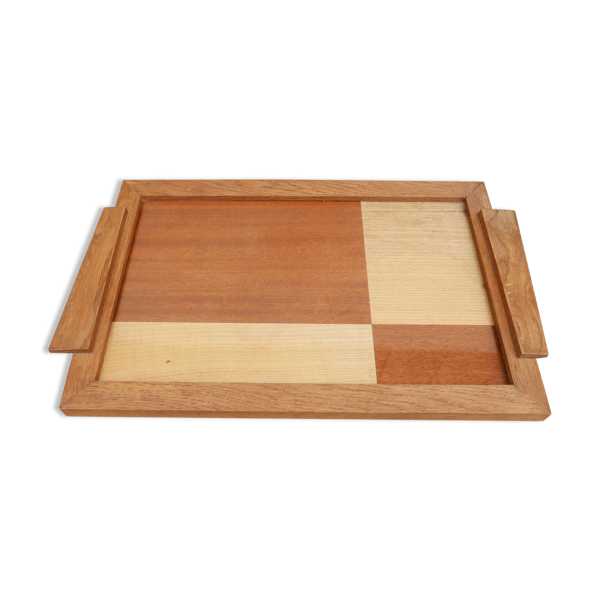 Plateau en chêne style scandinave