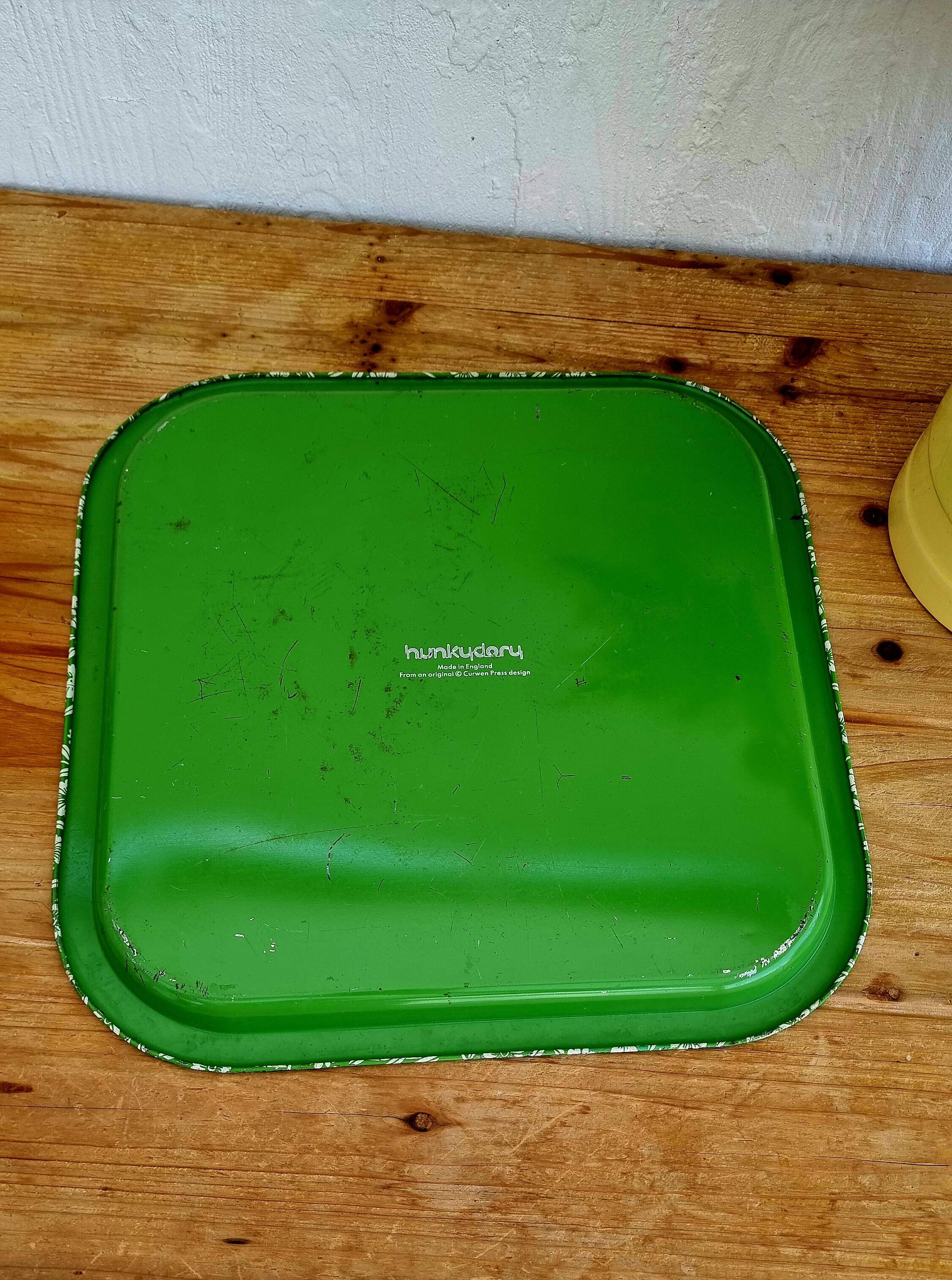 Vintage Hunkydory Floral Metal Tray