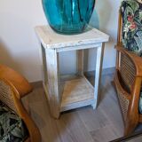 Old shabby chic pedestal table