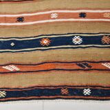 5x8 Beige & Blue Antique Decor, Ruuged Rug, 145x230Cm