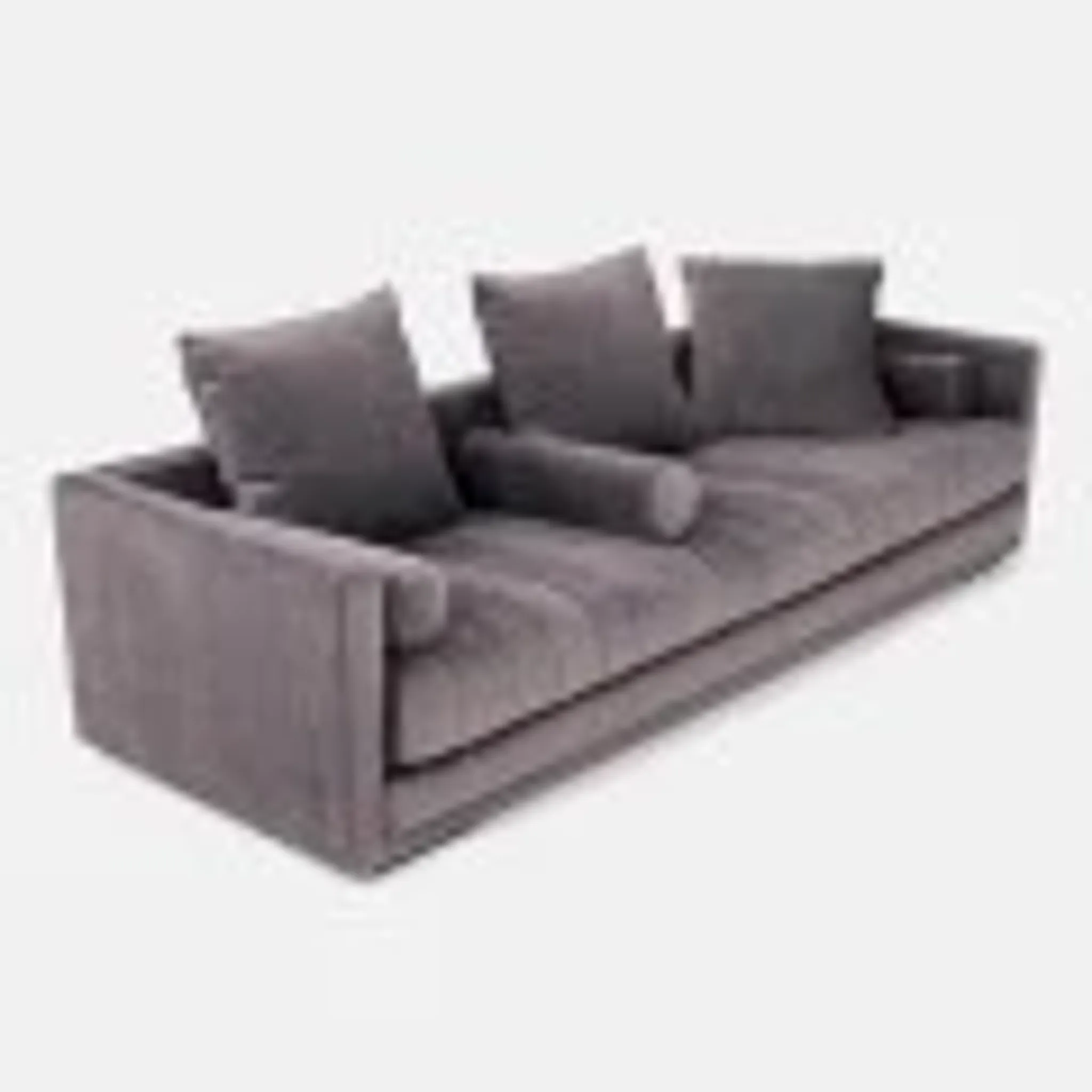Sofa KOPENHAGA grey velour, Scandinavian design