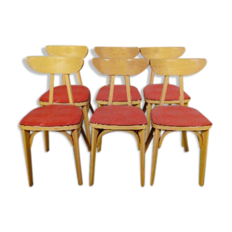 Suite de 6 chaises Luterma « Banane »