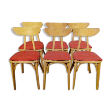 Suite de 6 chaises Luterma « Banane »