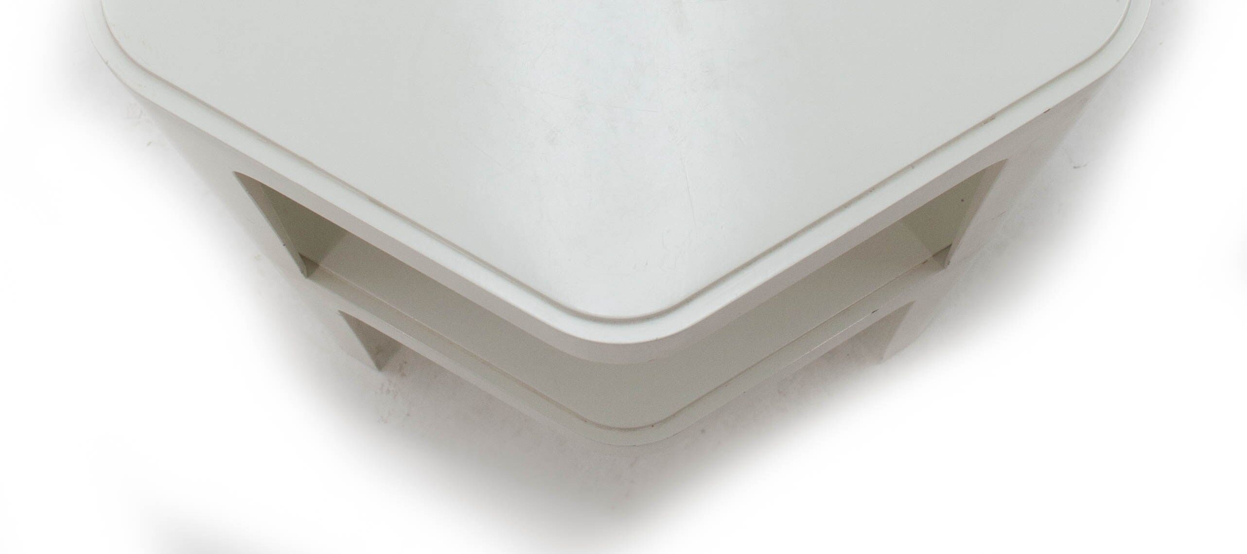 Pair of fiber glass side tables