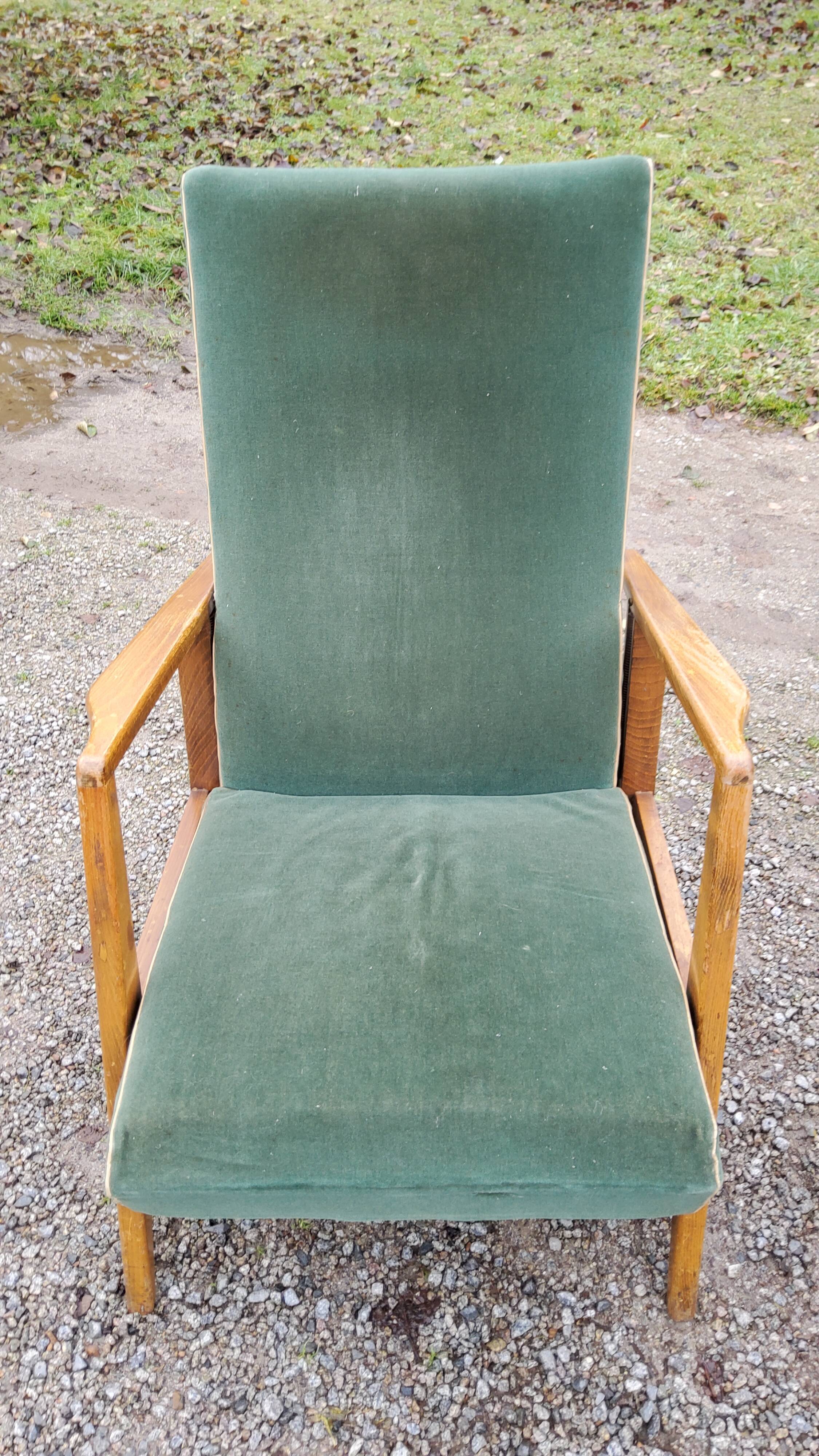 Paire de fauteuils des années 50 GMC pieds compas