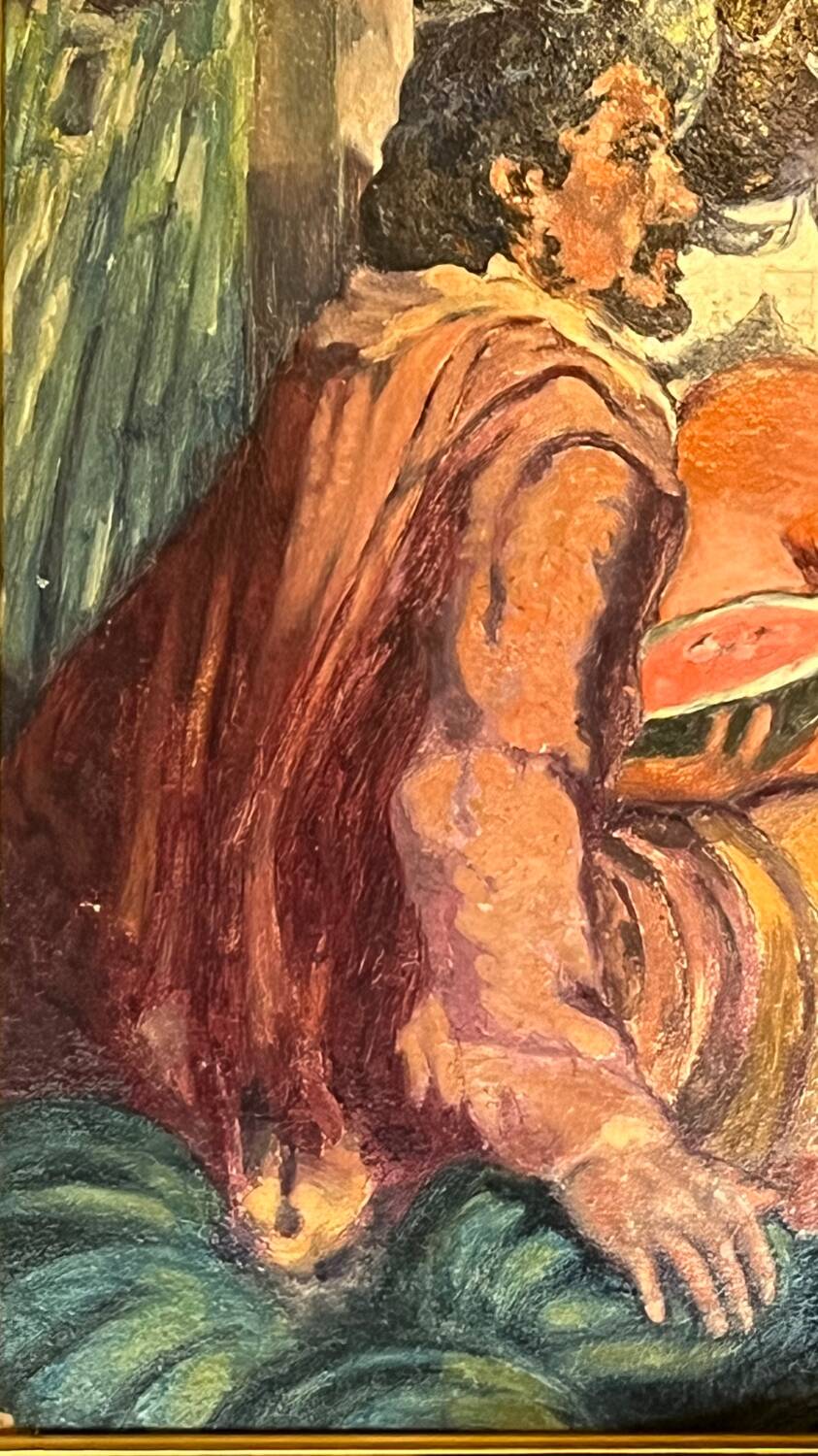 Lot of 2 vintage paintings life in Argentina