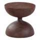 Wabi-Sabi Style Vintage Hourglass Shape Wooden Coffee Table, Living Room Furniture