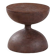 Wabi-Sabi Style Vintage Hourglass Shape Wooden Coffee Table, Living Room Furniture