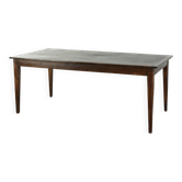 Table à manger en chêne français antique du début du 19ème siècle